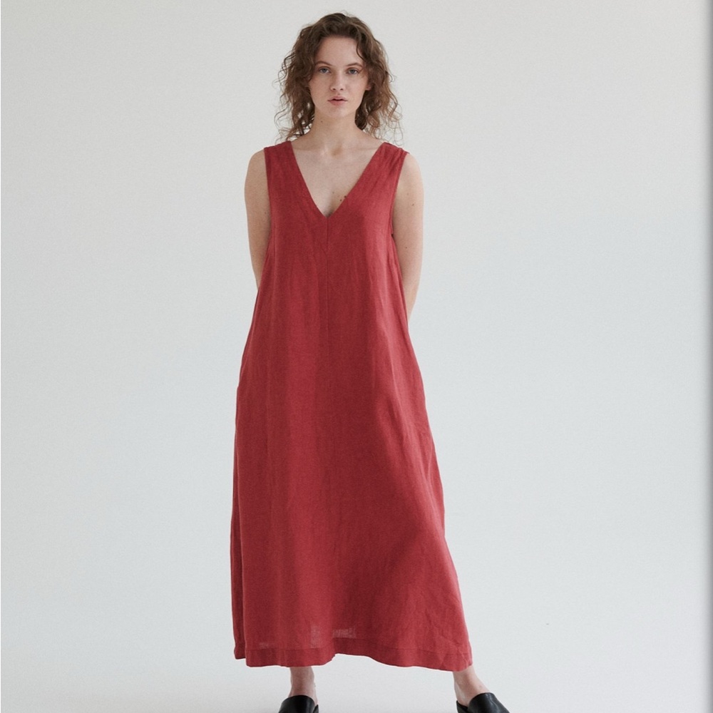 Linenfox Rue V-Neck Dress